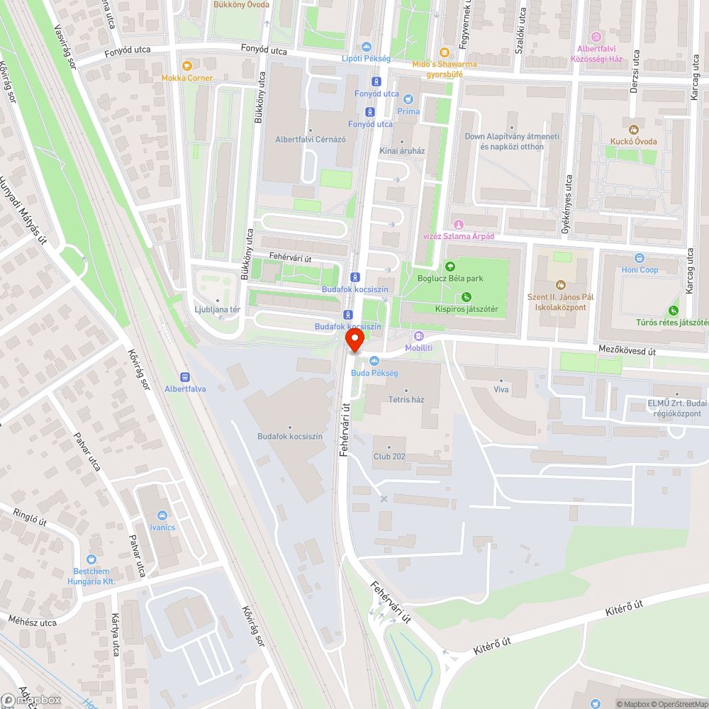 XI. ker. Mezőkövesd úton dömperek ingáznak bejelentés helye