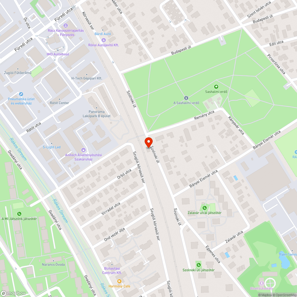 Szemetes útszakasz bejelentés helye