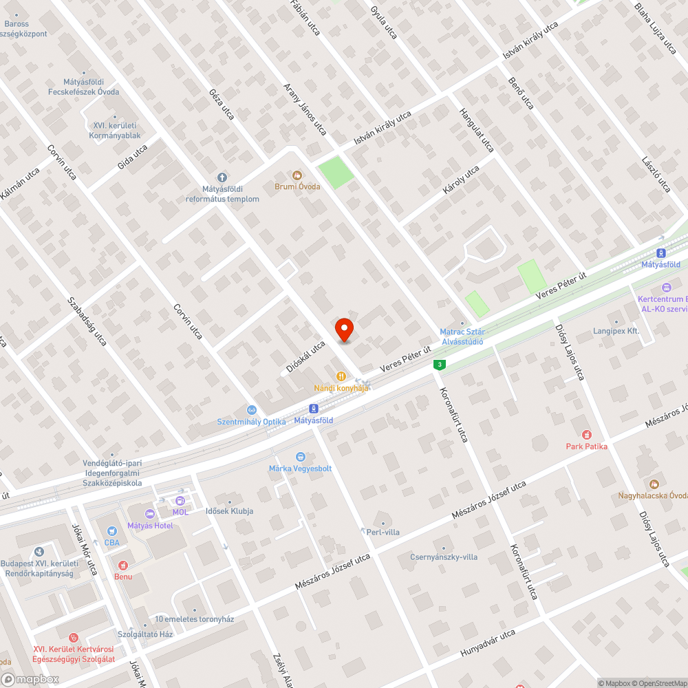 Felnyomott aszfalt bejelentés helye