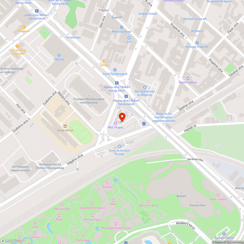 Buszmegálló oldala elhajlott bejelentés helye