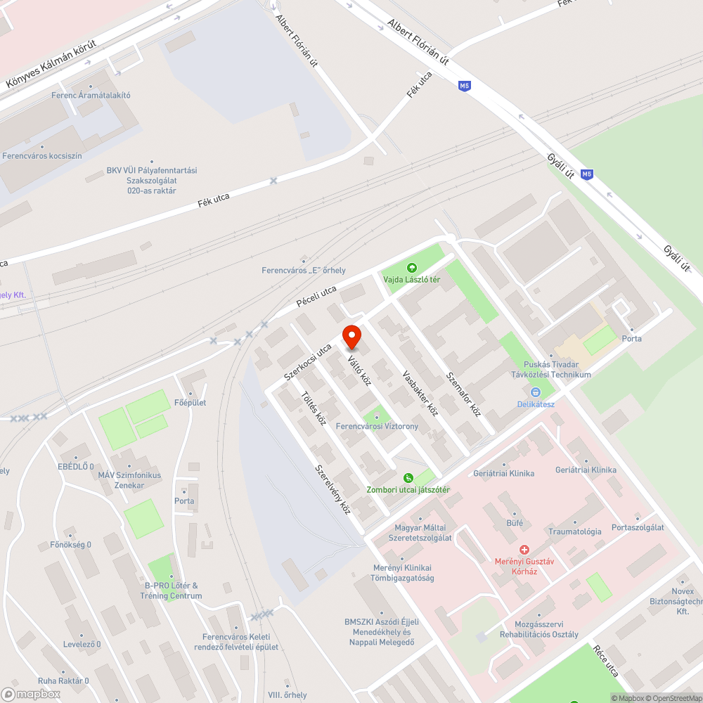 A Szerkocsi utcán és mellékutcáin nincs közvilágítás bejelentés helye