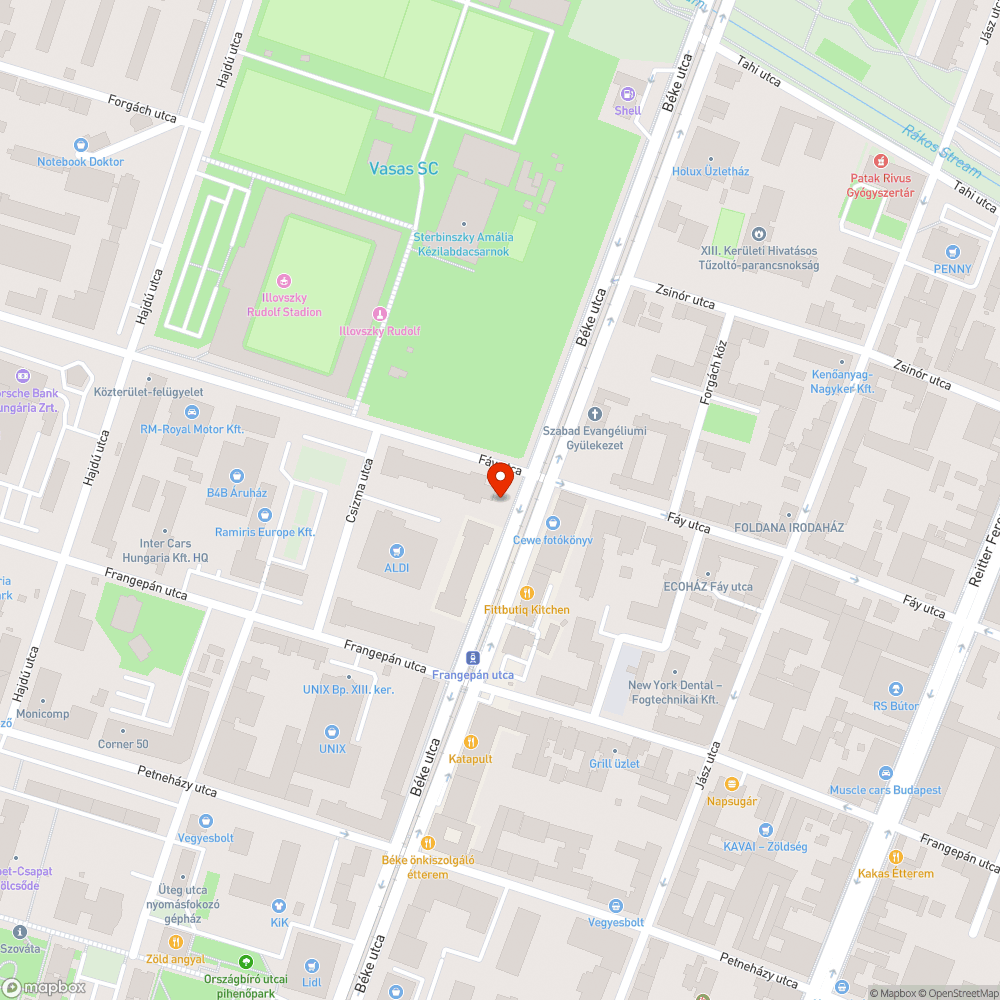 Vasas stadion melletti üres telek hasznosítása bejelentés helye