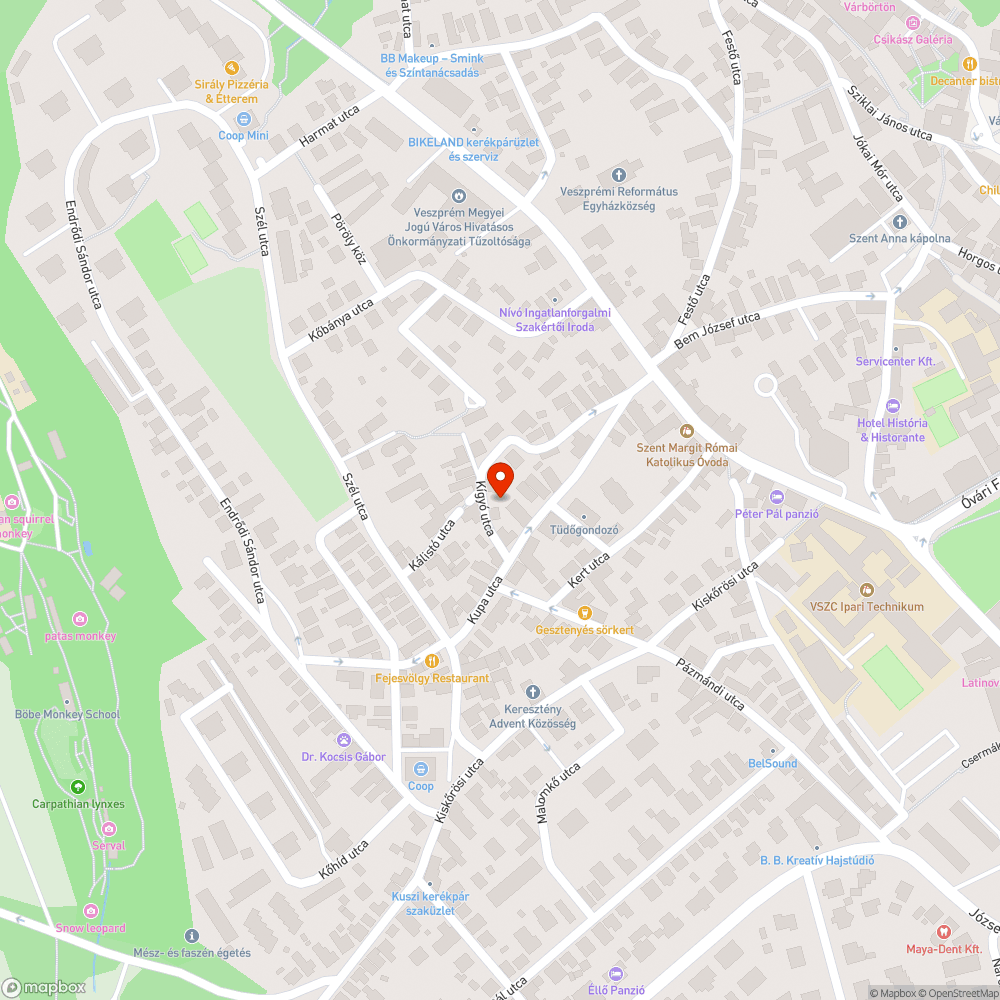 Járdára belógó ágak bejelentés helye