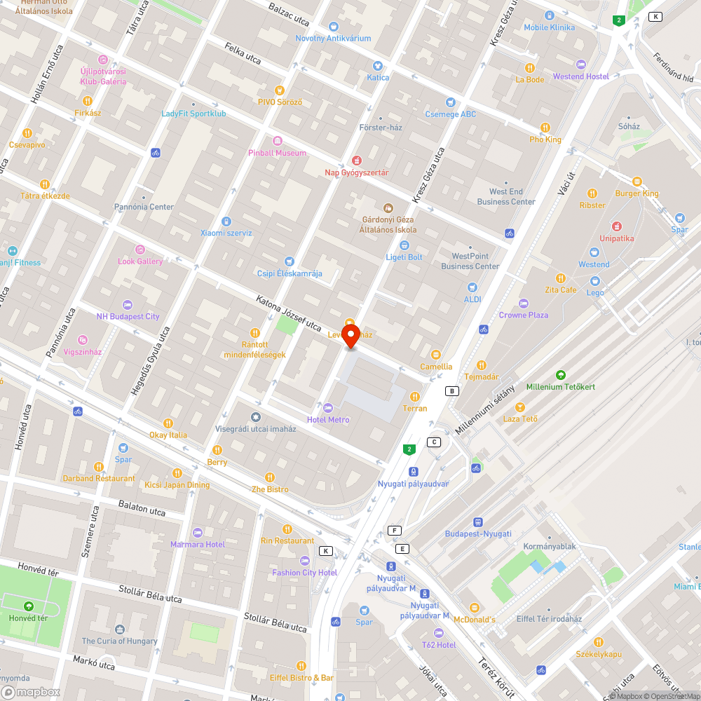 Szemét és otthagyott oszlop bejelentés helye