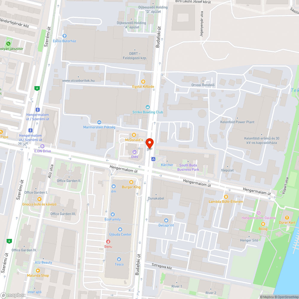 Friss cement és kavics az úton bejelentés helye