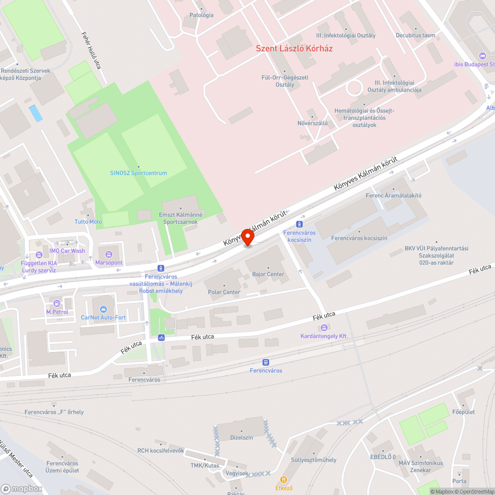 Autók a kerékpárúton bejelentés helye