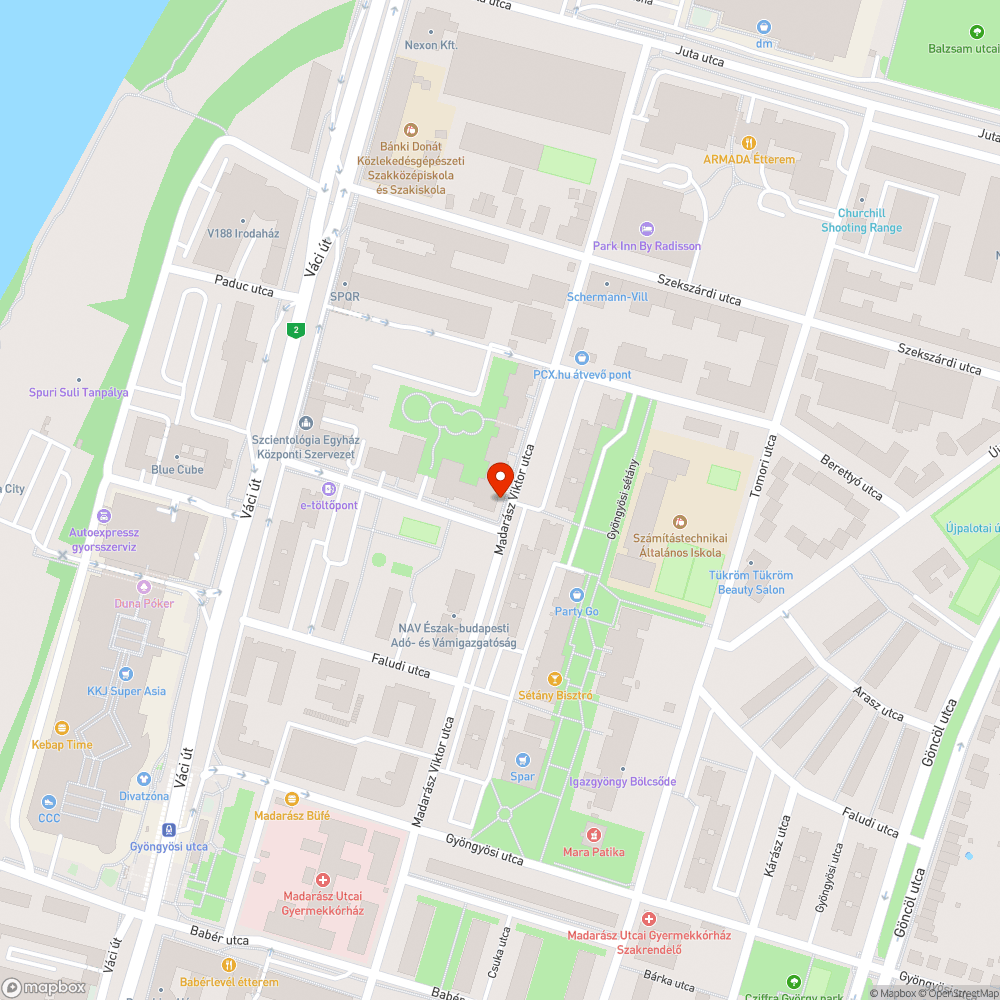 Szeméttől és avartól egyre járhatatlanabb járda Madarász V. u. 28-46 bejelentés helye