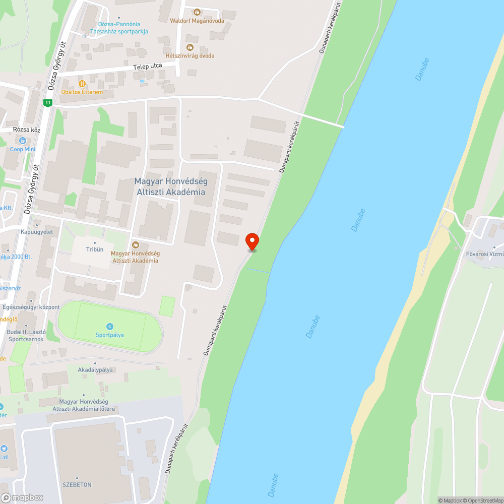 Szennyvizet eresztenek a Dunába bejelentés helye