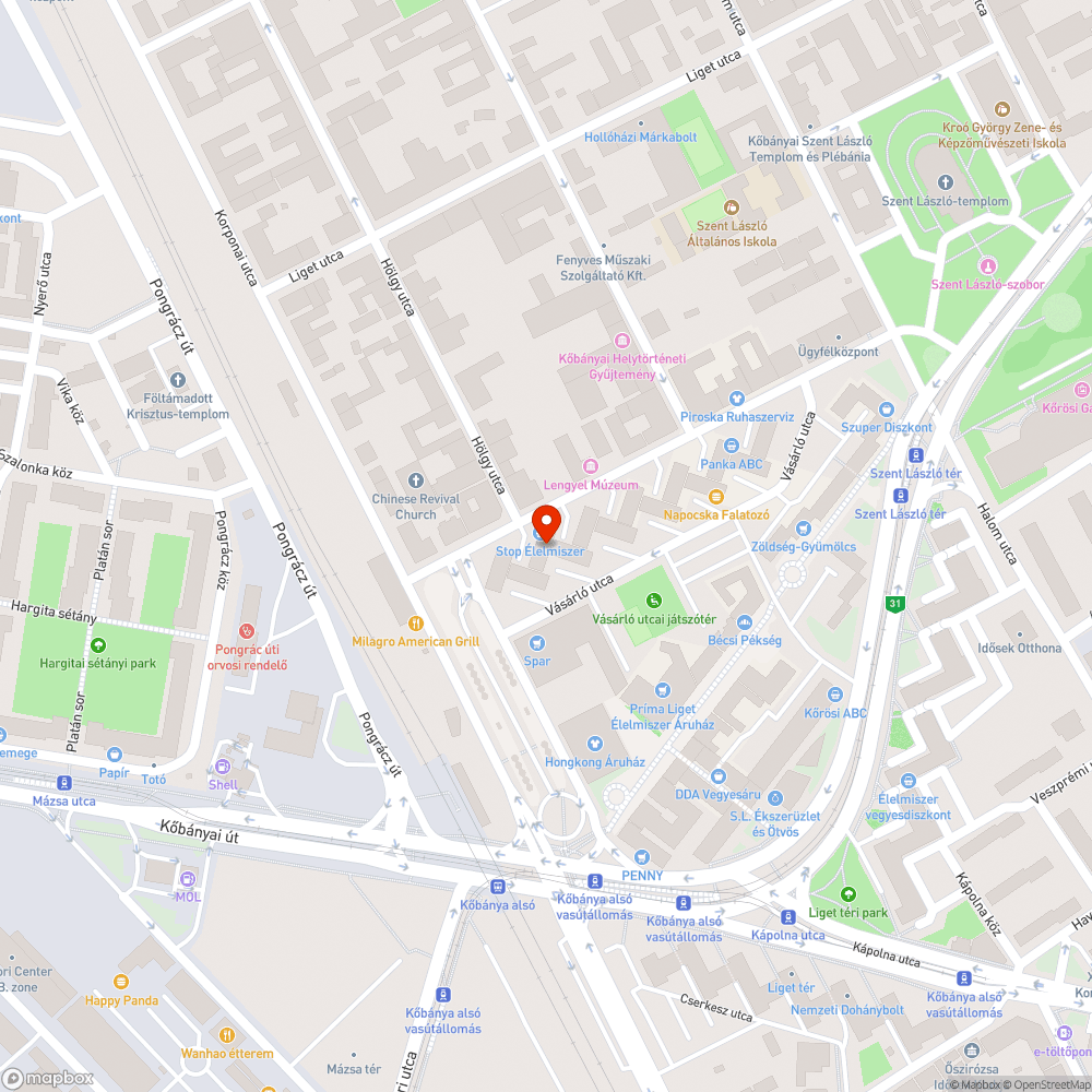 Megrongált padok bejelentés helye