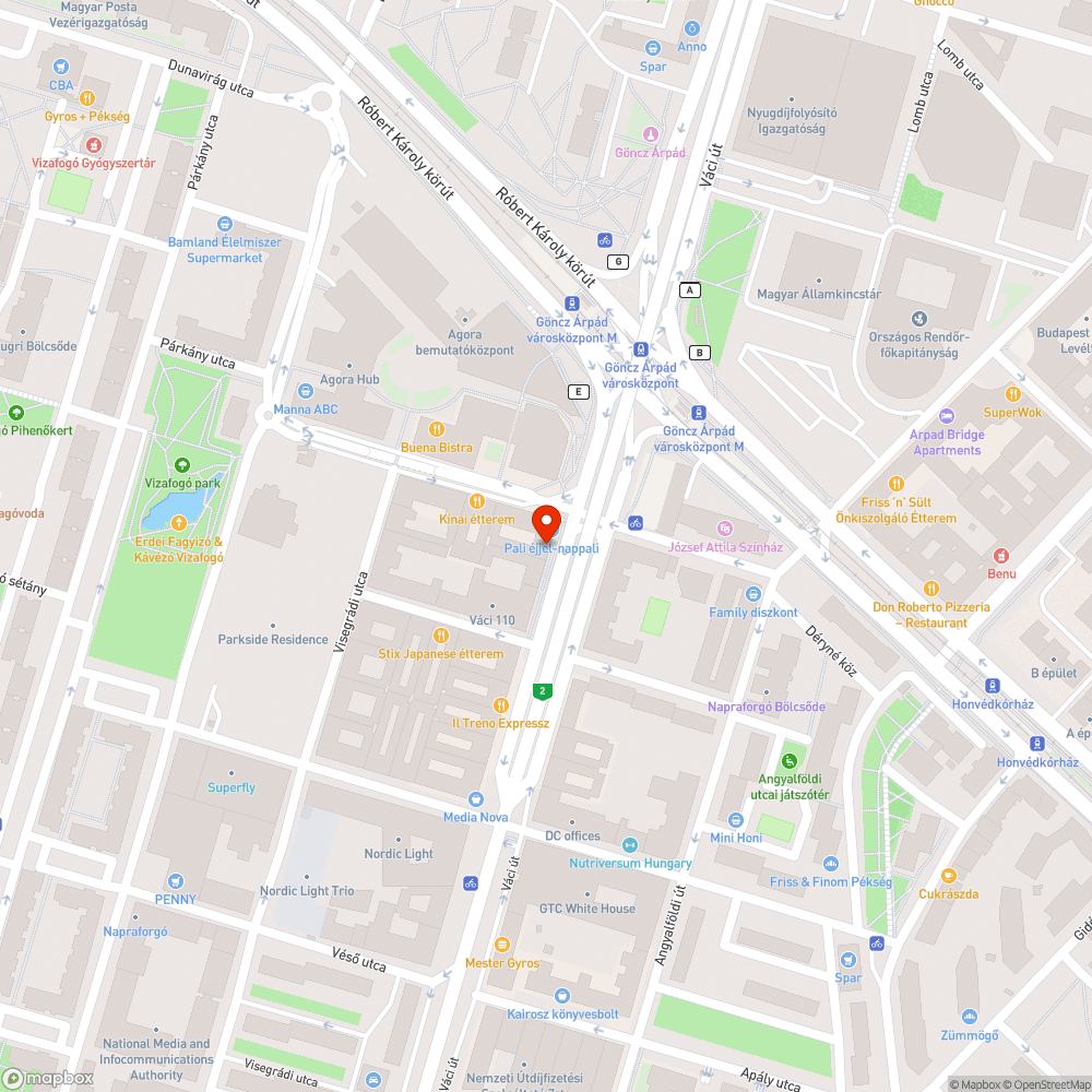 Árpád híd - Váci út - szemét halmok bejelentés helye