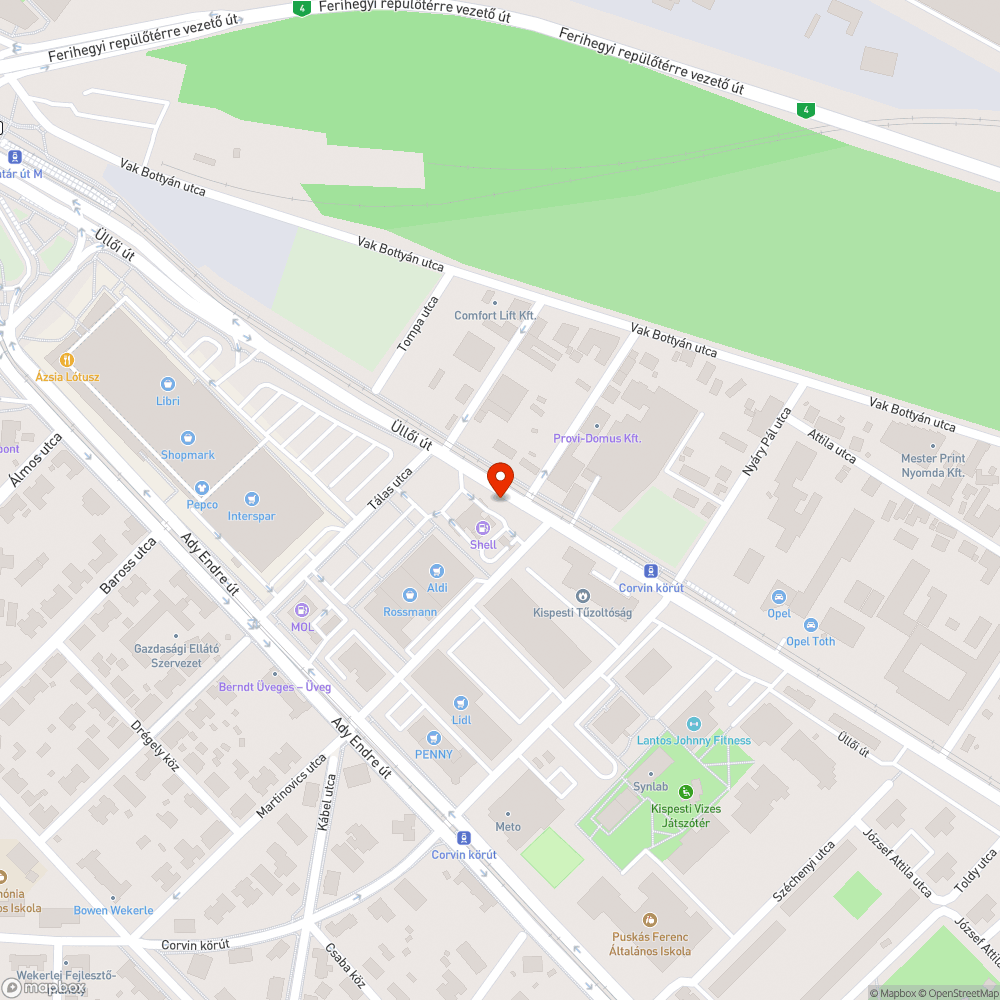 Baleset miatt kidöntött fa bejelentés helye