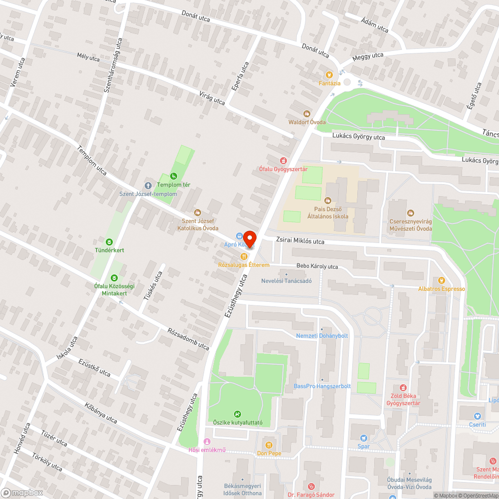 Rendszeres italozás, szemetelés a Templom utca elején bejelentés helye