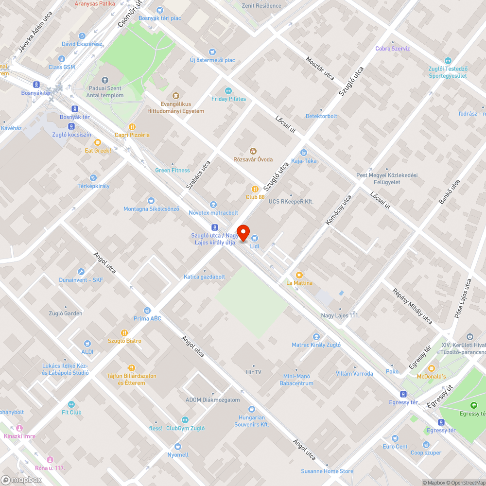 Kidöntött utcajelző tábla a Nagy Lajos király útján. bejelentés helye