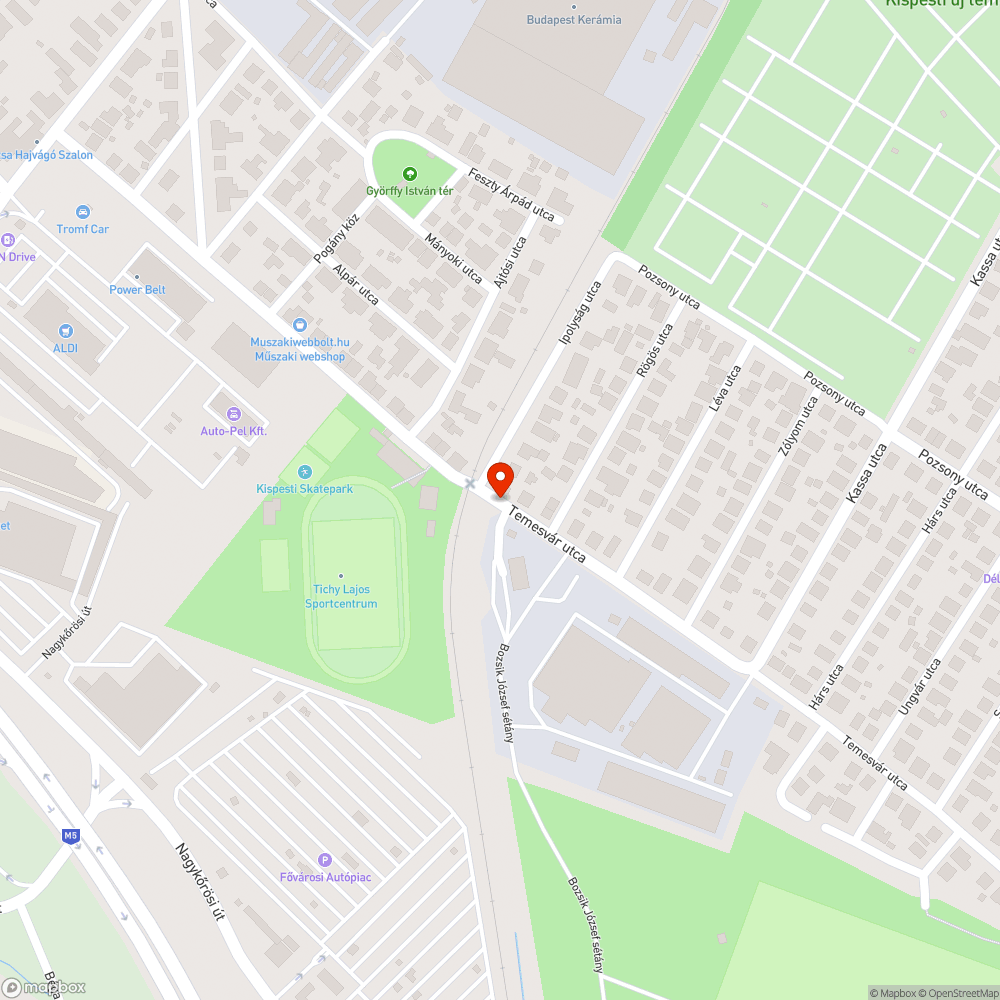 Szétvert pad bejelentés helye