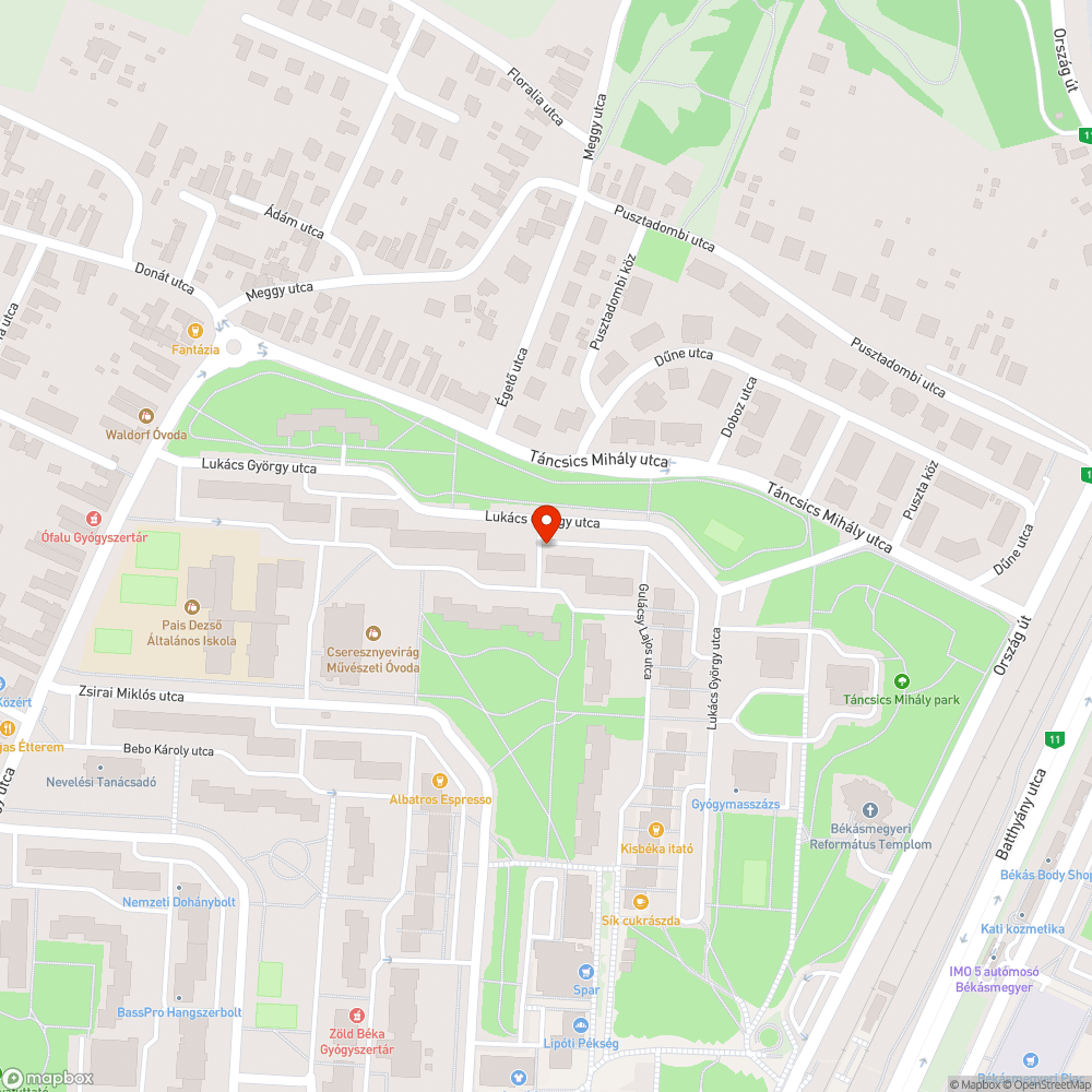 Szemét bejelentés helye