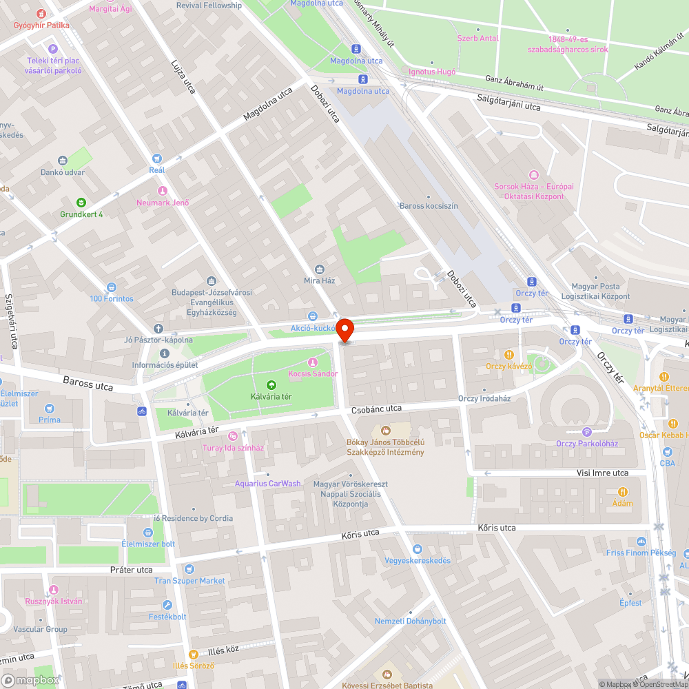 Megrongált telefonfülke bejelentés helye