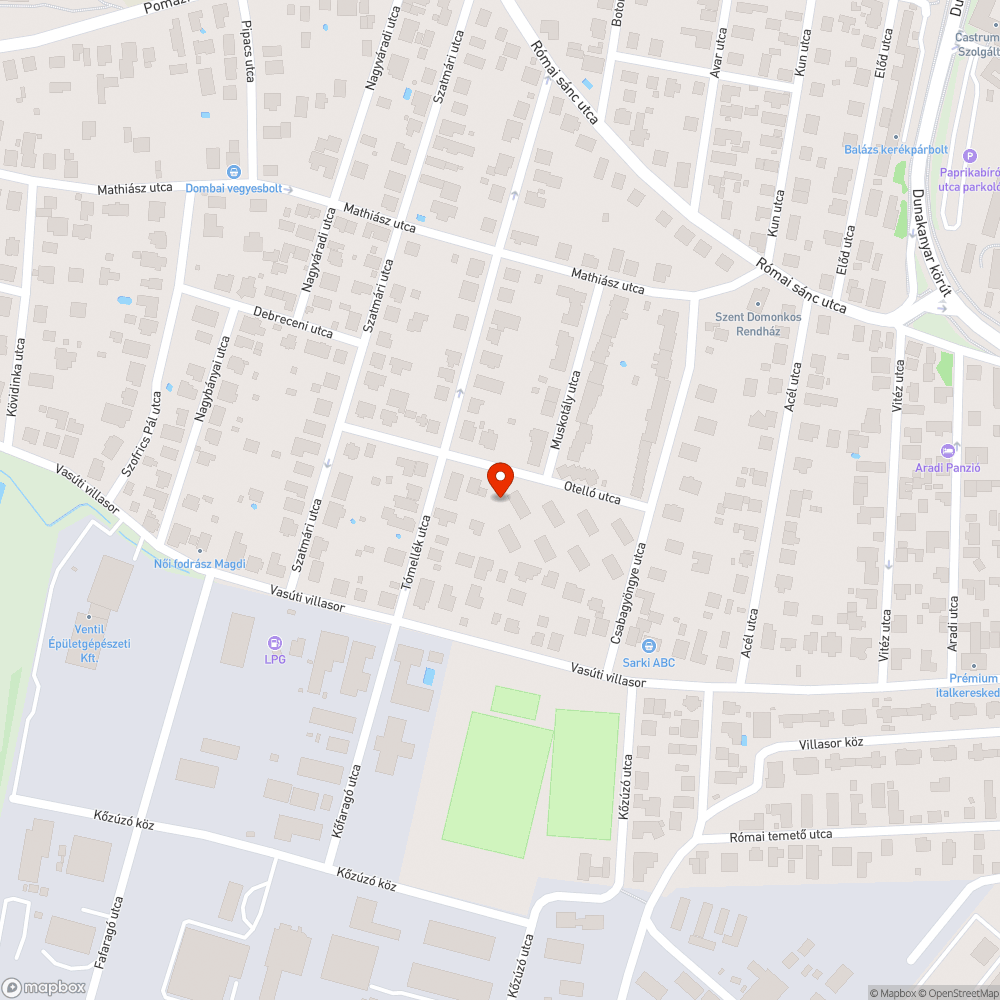 Elhagyott szemetes zacskok bejelentés helye