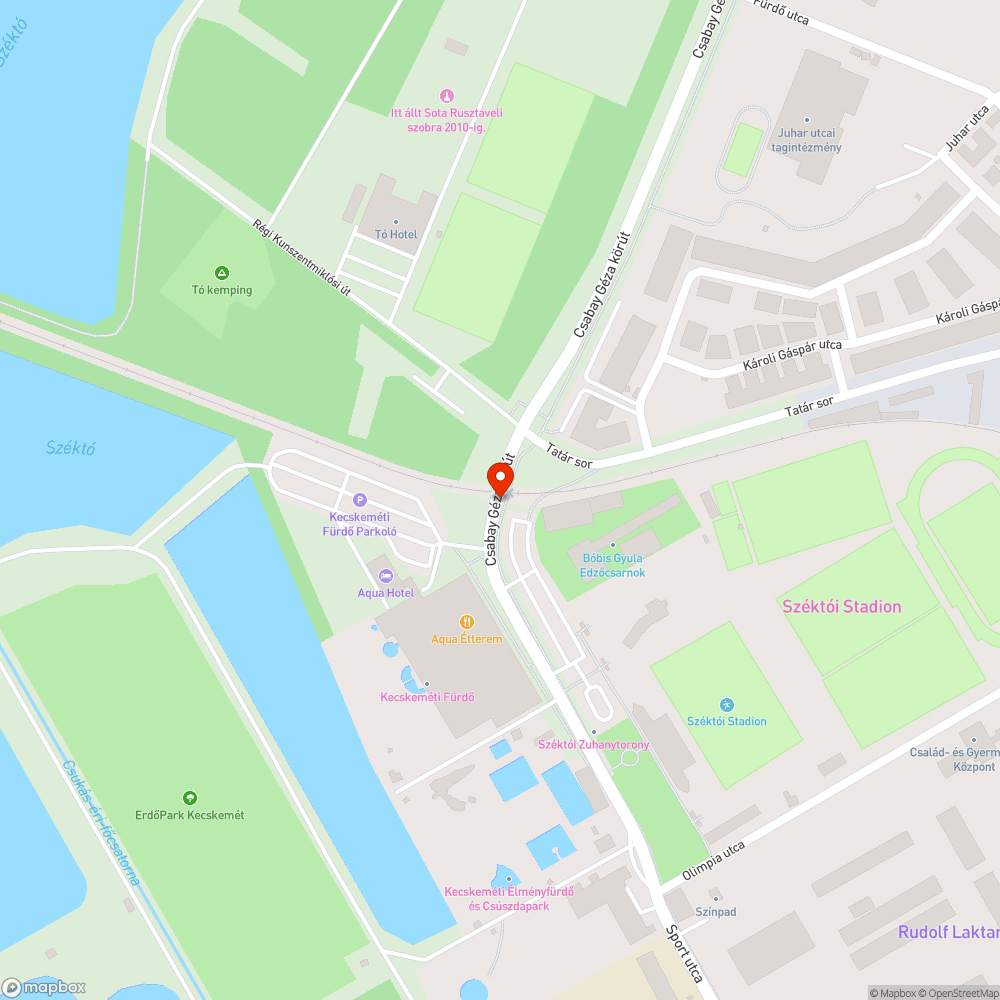 Nagy burkolati hibák a Csabay Géza körút melletti kerékpárúton bejelentés helye