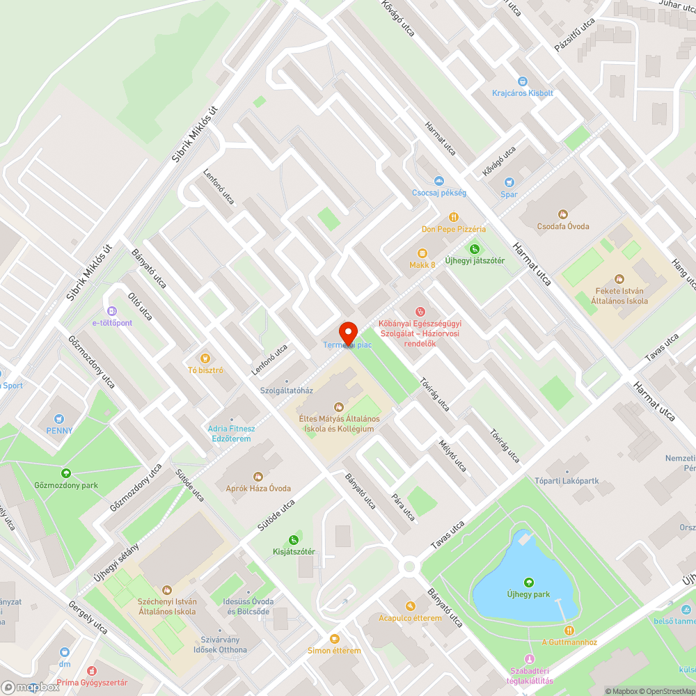 Eltűnt szemetesek - Újhegyi sétány bejelentés helye