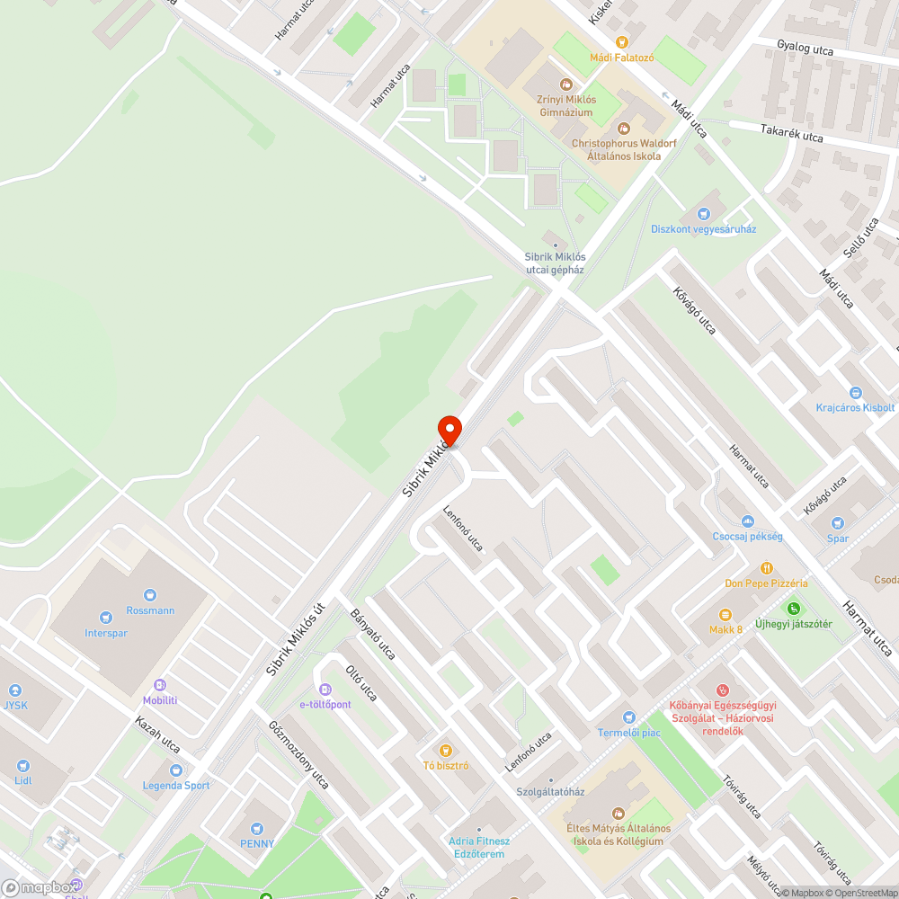 Hiányzó utcanévtábla bejelentés helye