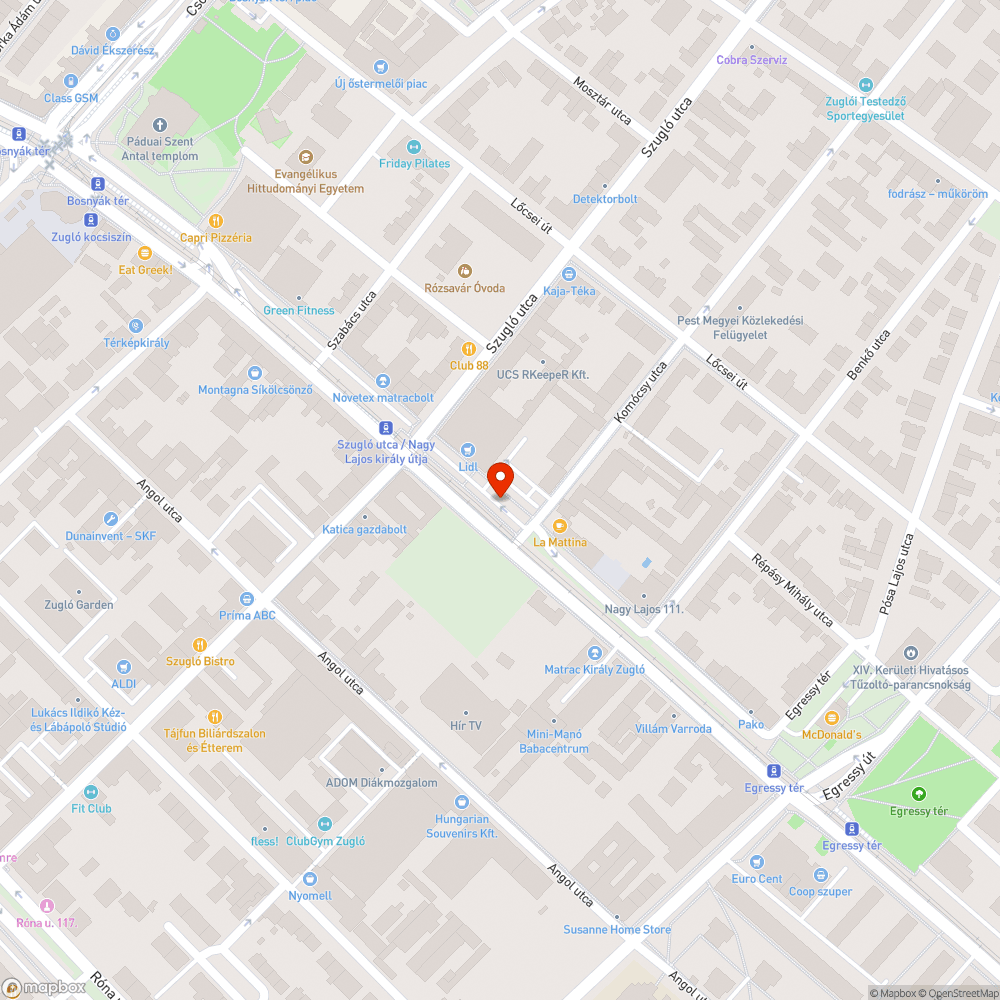 Sitt, és szemétkupac a Nagy Lajos király útán. bejelentés helye