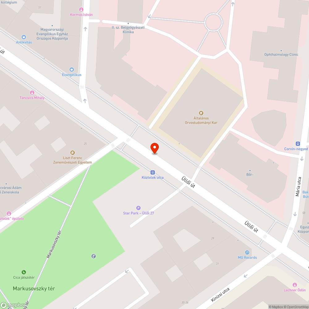 Úttestre belógó faágak bejelentés helye