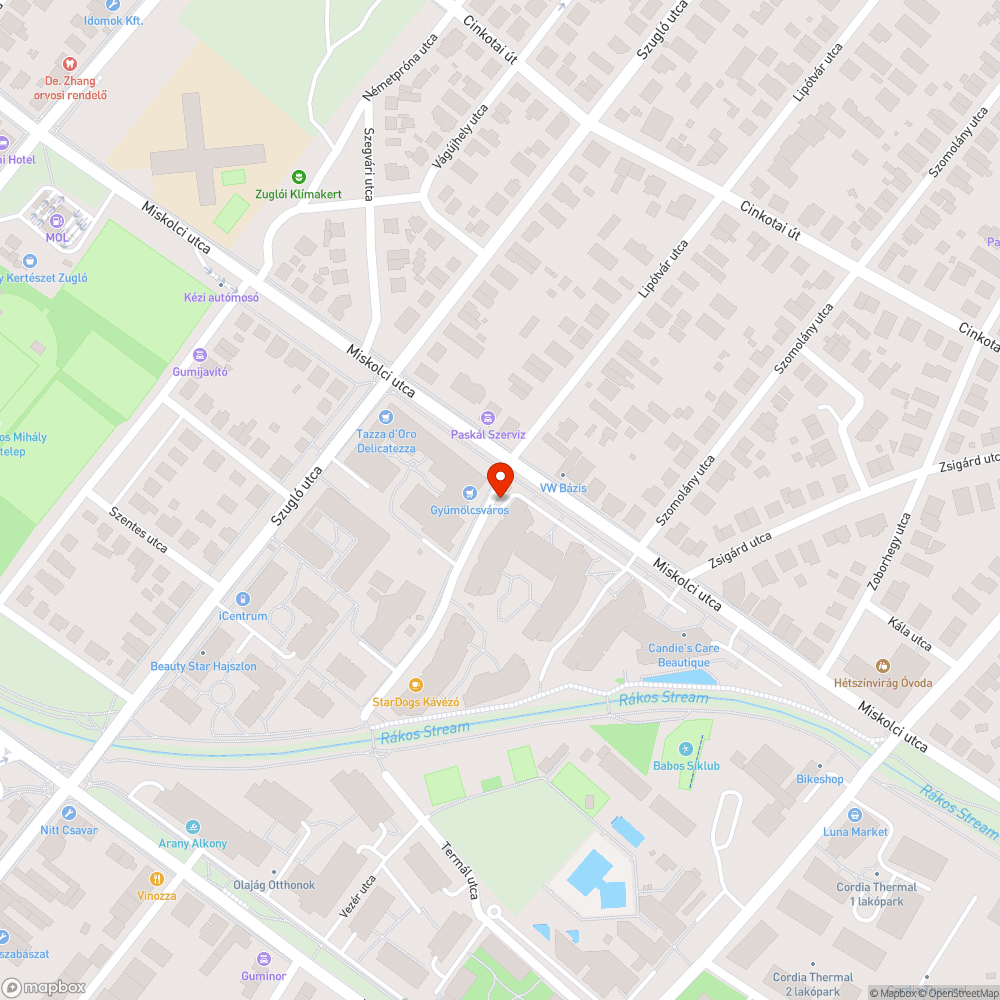 Roncsautó bejelentés helye