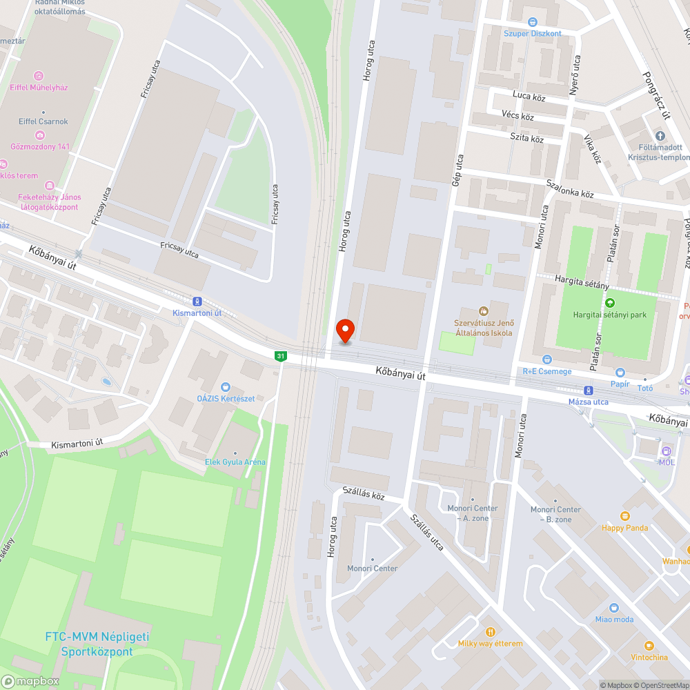 hiányzó árnyékolö bejelentés helye