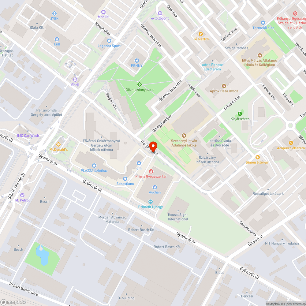 Nem világító lámpák - Gergely utca bejelentés helye