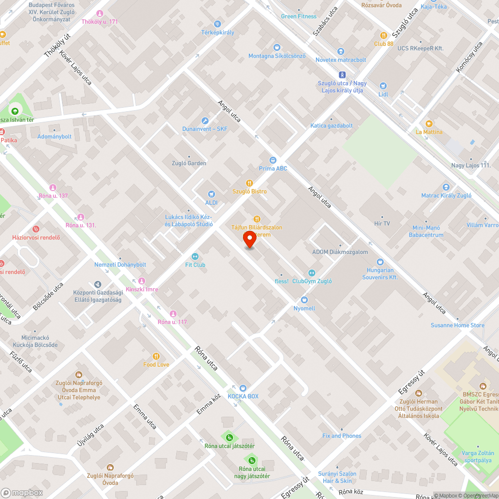 Veszélyes járda bejelentés helye