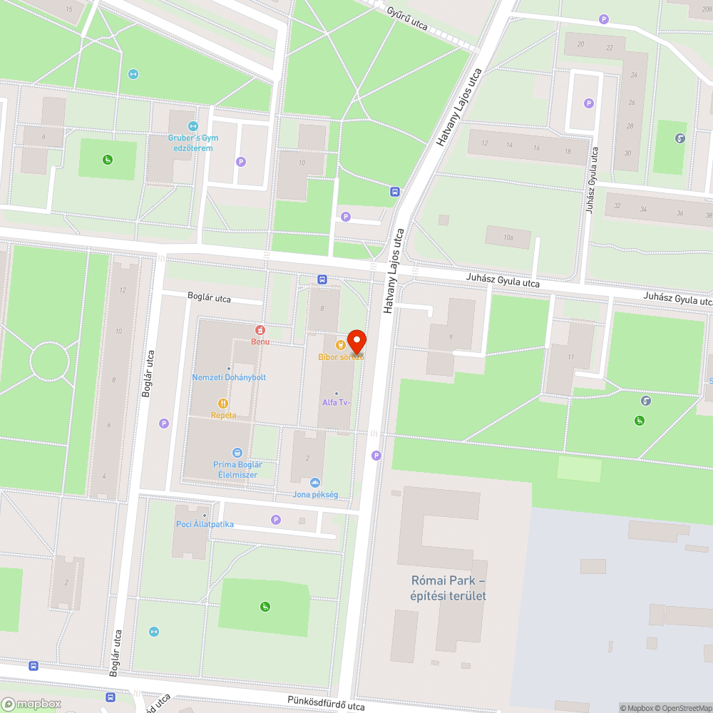 Bútorlap bejelentés helye