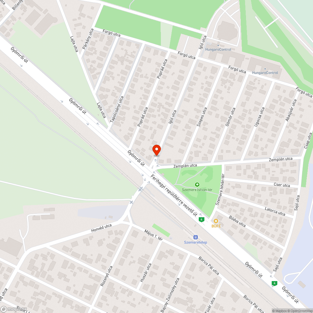 Hiányzó járdaszakasz bejelentés helye