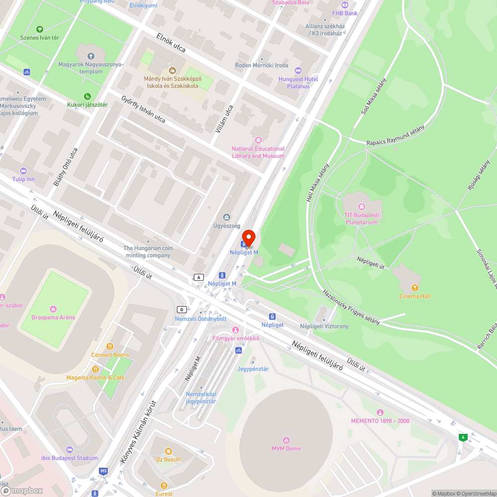 Kiégett lámpa bejelentés helye