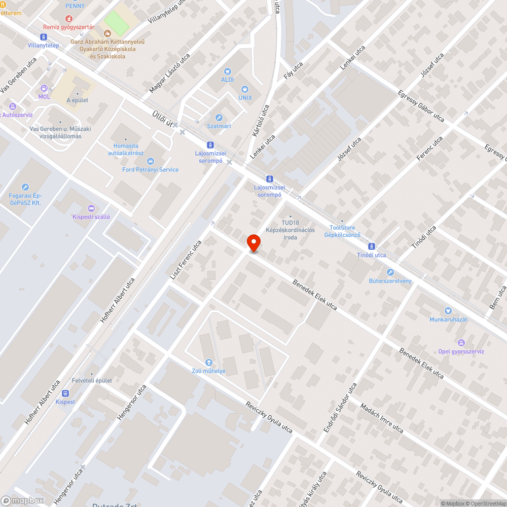 Kátyú - Benedek E. bejelentés helye