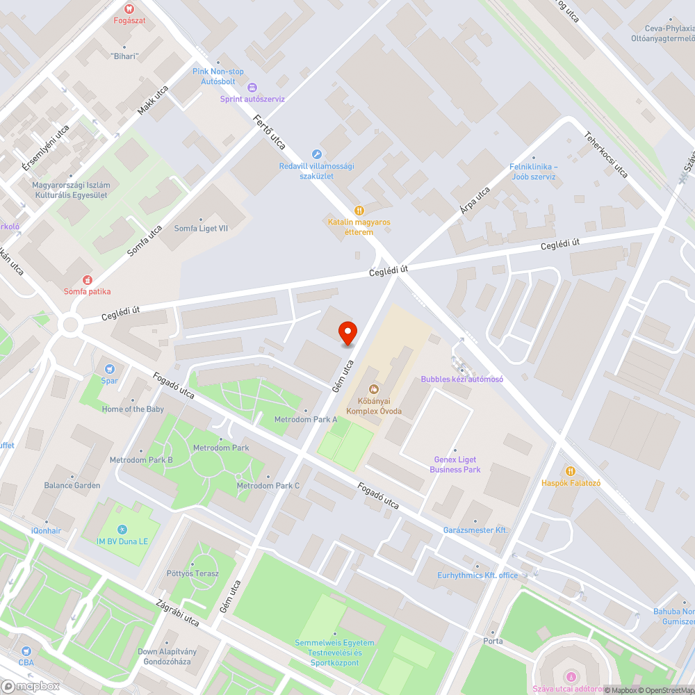 Avar - Gém u. bejelentés helye