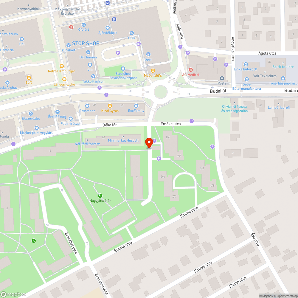 Sötétség a lakótelepen bejelentés helye