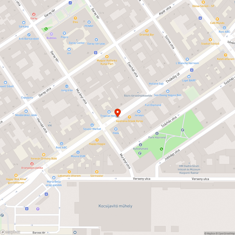 Roncs bejelentés helye