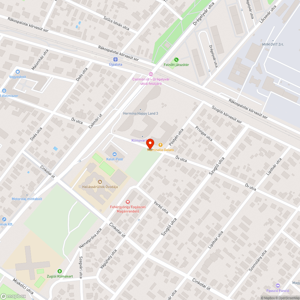 Hiányos járdaburkolat bejelentés helye