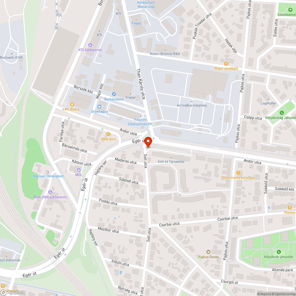 Solt utcai hulladékgyűjtő sziget bejelentés helye