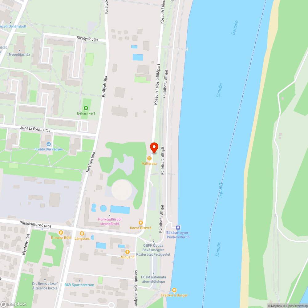 Nem működik - Pünkösdfürdő park bejelentés helye