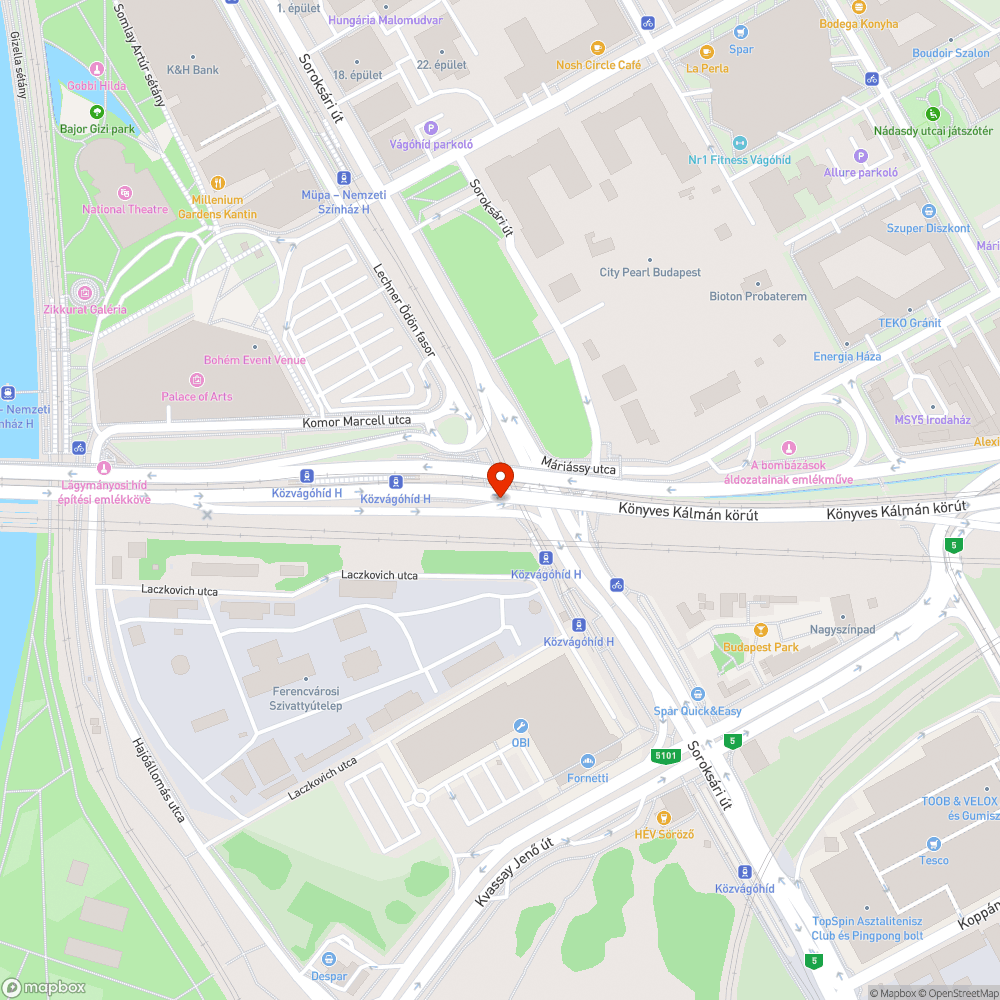 Kátyú a zebrán bejelentés helye