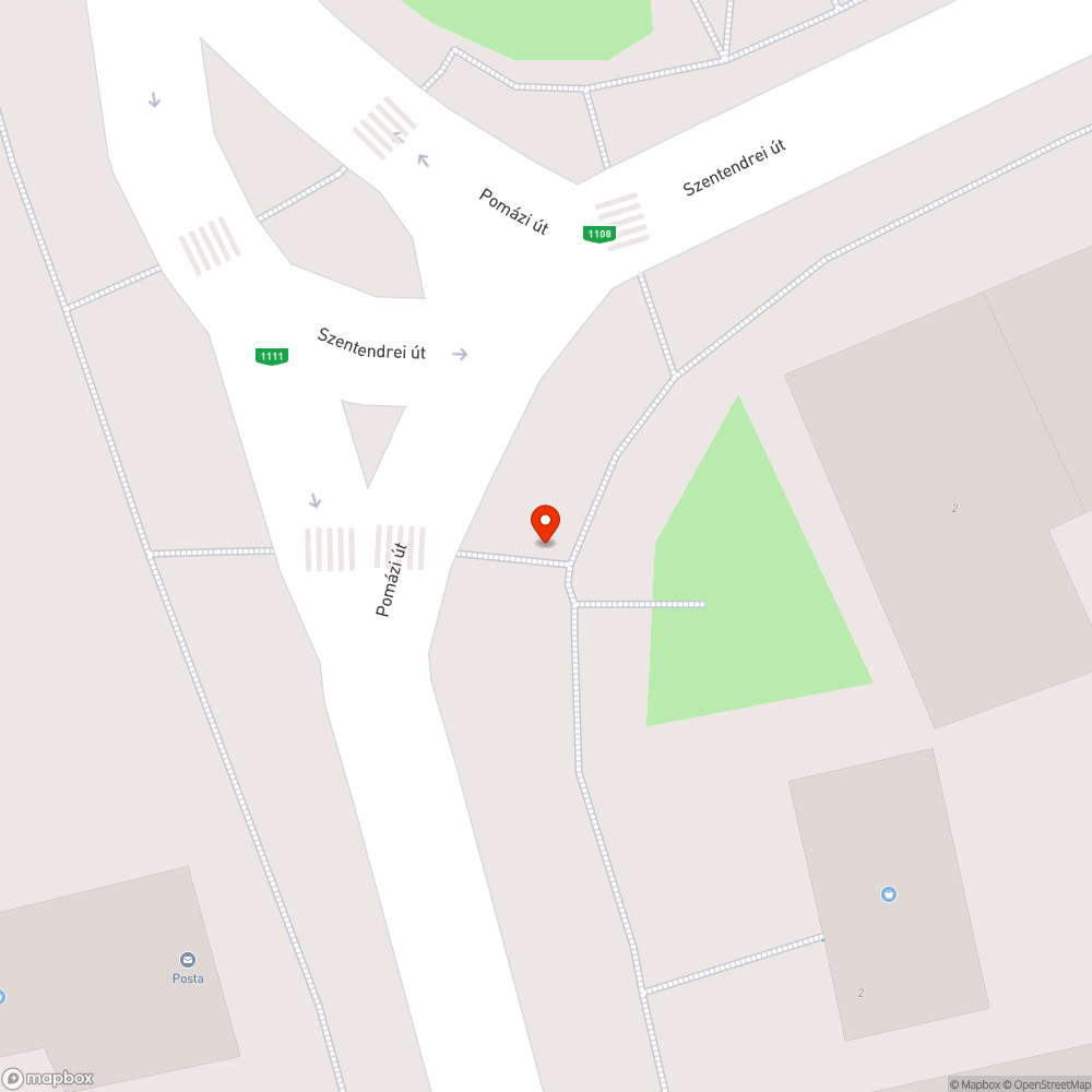 Zöldkérő gomb visszajlező lámpája (postánál) bejelentés helye