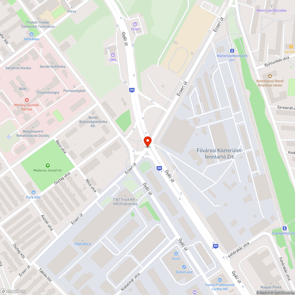 Hiányzó táblák bejelentés helye