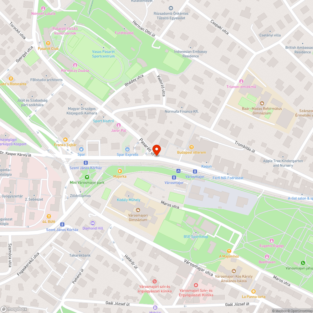 Buszok kanyarodásának segítése bejelentés helye