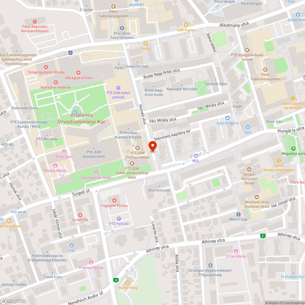 Mély gödör bejelentés helye