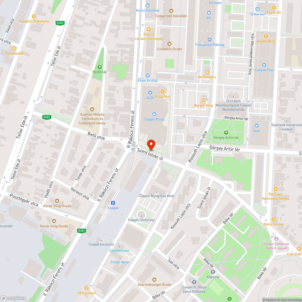 Bokatörő buszmegálló bejelentés helye