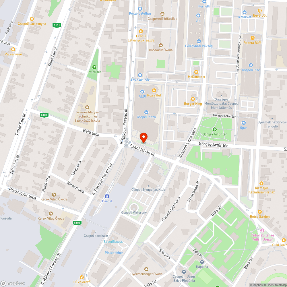 Fáról lógó szemét bejelentés helye