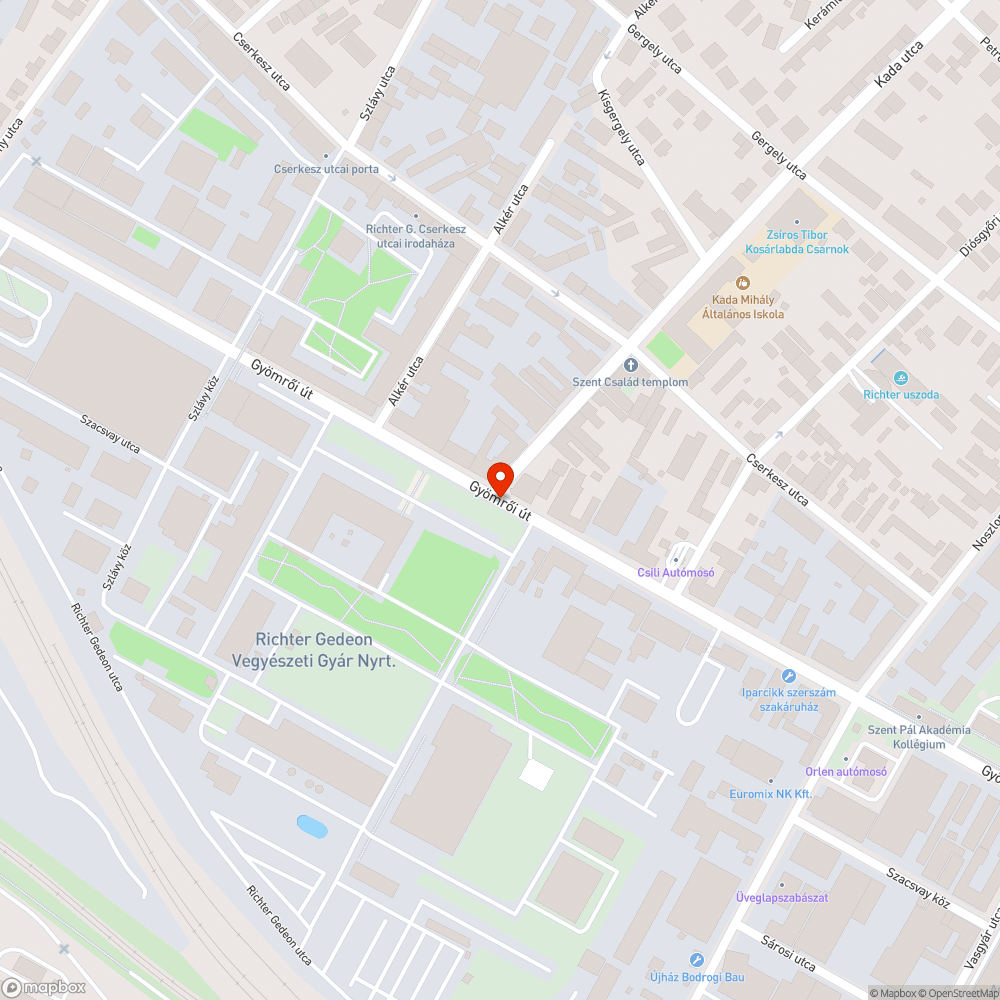 Kiégett lámpa bejelentés helye