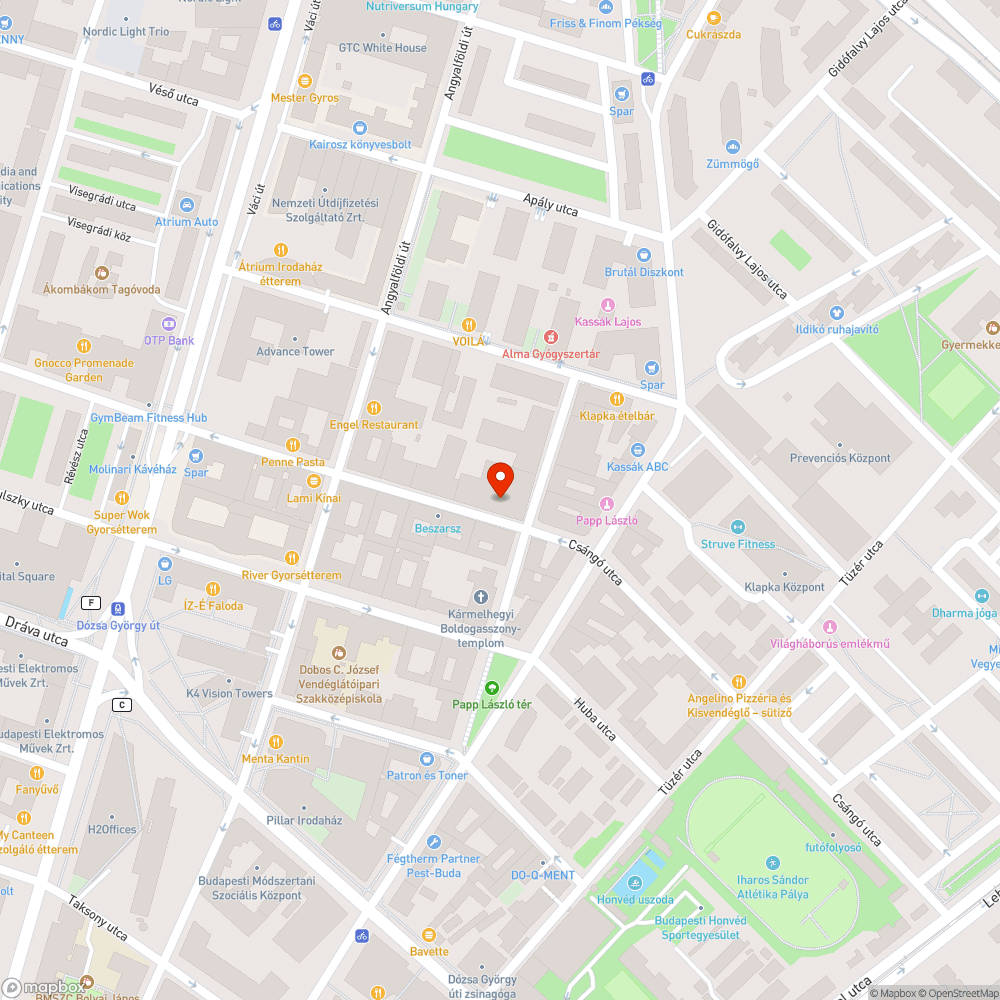 Hiányzó utcanévtábla bejelentés helye