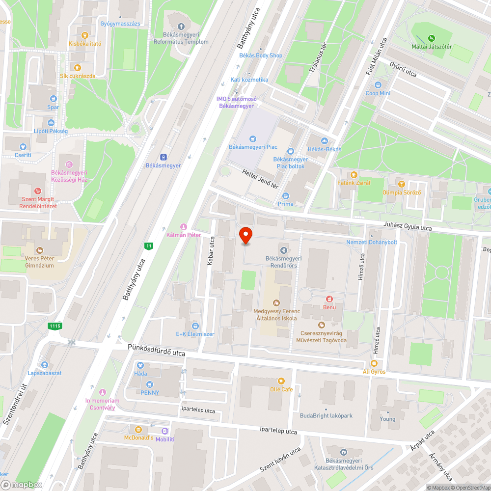 Kiégett lámpa bejelentés helye